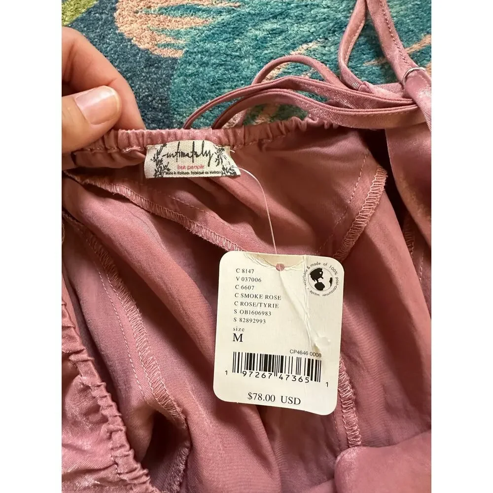 NWT Free People Good Catch Mini Slip Dress Size Medium